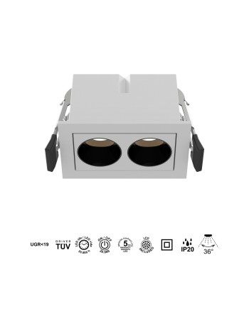 BLAU * FOCO EMPOTRAR 2L 6W  3000K BLANCO